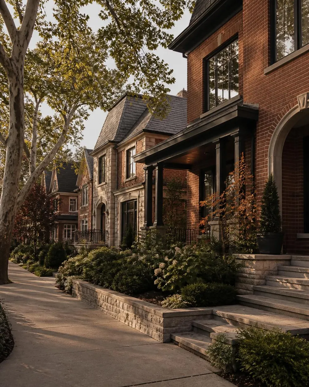 Rows of houses and low-rise buildings in the Greater Toronto Area